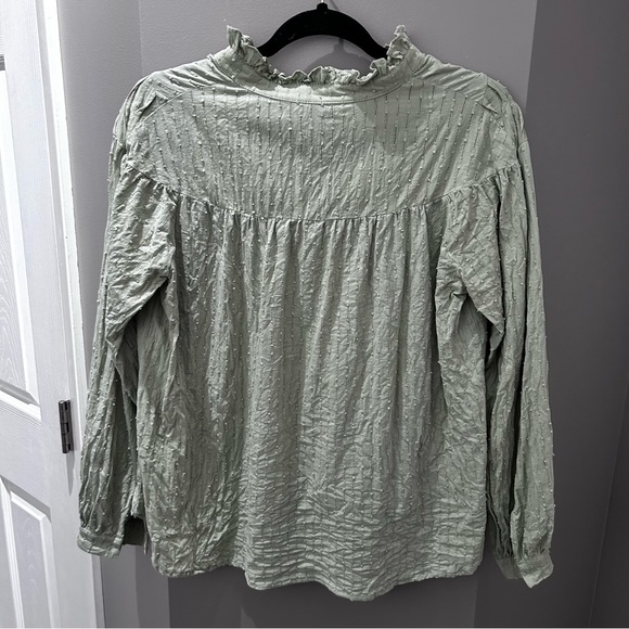 Sundance Mint Green Long Sleeve Top-Sm - Picture 5 of 5